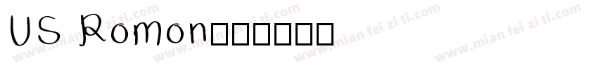 US Romon字体转换